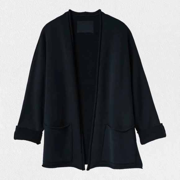 Frank & Eileen - Beach Cardigan in Black Sz Large - Picture 3 of 14